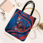 Newcastle Knights Rugby Mascot Tote Bag Fierce Athlete Graphic in Sports Style