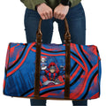 Newcastle Knights Rugby Mascot Travel Bag Fierce Athlete Graphic in Sports Style