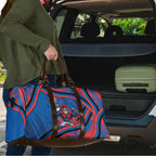 Newcastle Knights Rugby Mascot Travel Bag Fierce Athlete Graphic in Sports Style