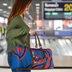 Newcastle Knights Rugby Mascot Travel Bag Fierce Athlete Graphic in Sports Style
