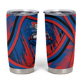 Newcastle Knights Rugby Mascot Tumbler Cup Fierce Athlete Graphic in Sports Style