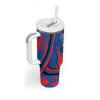 Newcastle Knights Rugby Mascot Tumbler With Handle Fierce Athlete Graphic in Sports Style