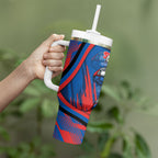 Newcastle Knights Rugby Mascot Tumbler With Handle Fierce Athlete Graphic in Sports Style