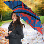 Newcastle Knights Rugby Mascot Umbrella Fierce Athlete Graphic in Sports Style