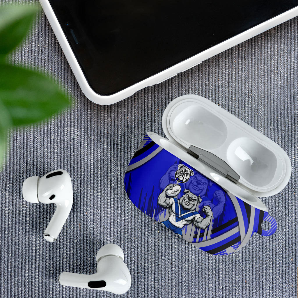 Bulldogs Rugby Mascot AirPods Case Fierce Athlete Graphic in Sports Style