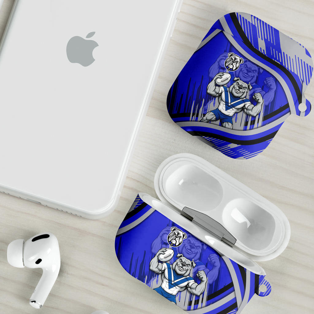 Bulldogs Rugby Mascot AirPods Case Fierce Athlete Graphic in Sports Style