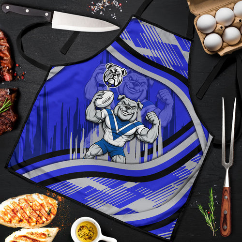 Bulldogs Rugby Mascot Apron Fierce Athlete Graphic in Sports Style