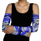Bulldogs Rugby Mascot Arm Sleeves Fierce Athlete Graphic in Sports Style