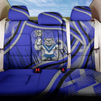 Bulldogs Rugby Mascot Back Car Seat Cover Fierce Athlete Graphic in Sports Style