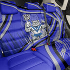 Bulldogs Rugby Mascot Back Car Seat Cover Fierce Athlete Graphic in Sports Style