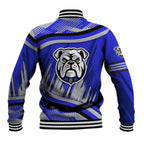 Bulldogs Rugby Mascot Baseball Jacket Fierce Athlete Graphic in Sports Style