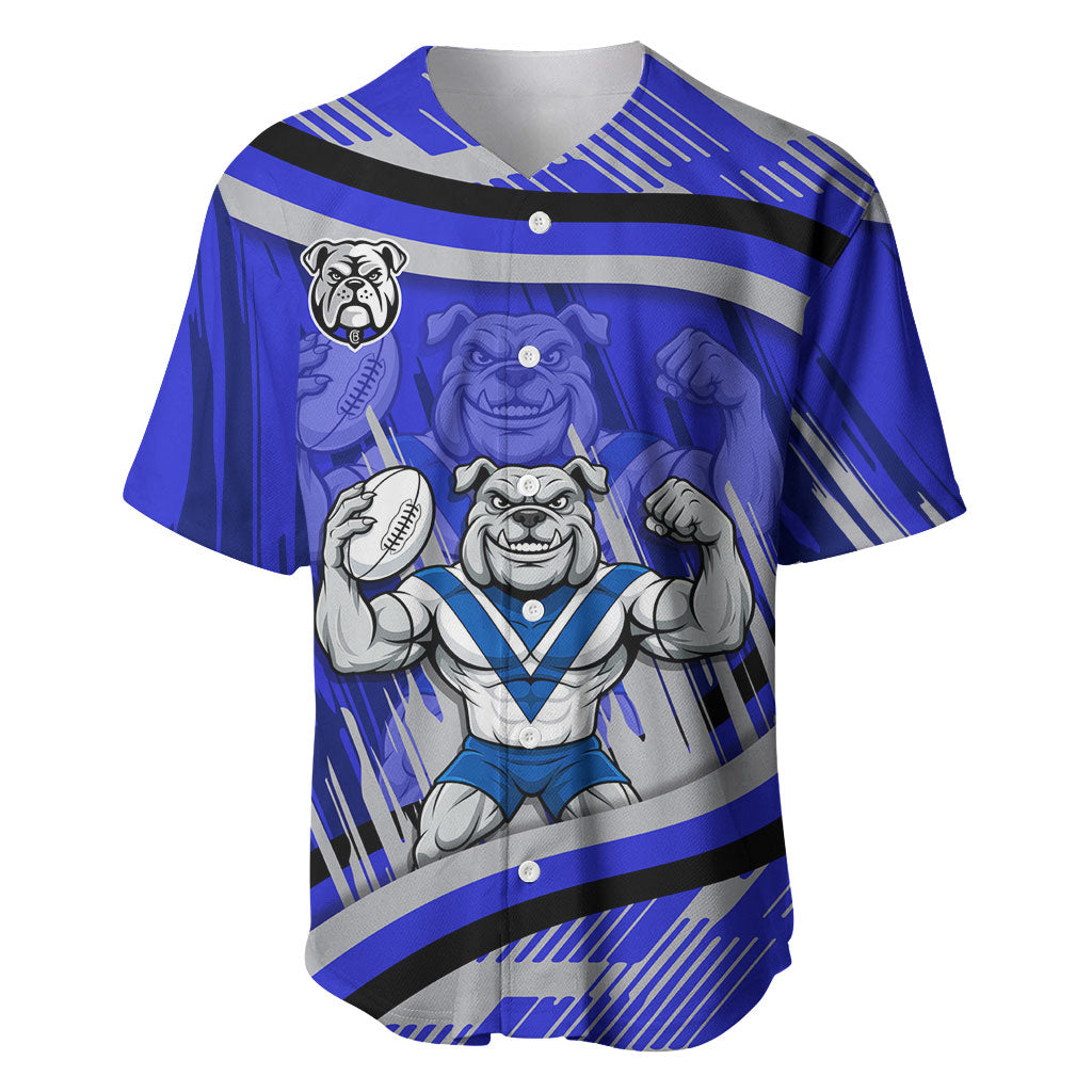 Bulldogs Rugby Mascot Baseball Jersey Fierce Athlete Graphic in Sports Style