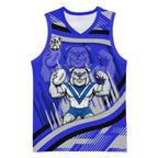 Bulldogs Rugby Mascot Basketball Jersey Fierce Athlete Graphic in Sports Style