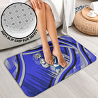 Bulldogs Rugby Mascot Bathroom Set Fierce Athlete Graphic in Sports Style