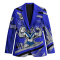 Bulldogs Rugby Mascot Blazer Fierce Athlete Graphic in Sports Style