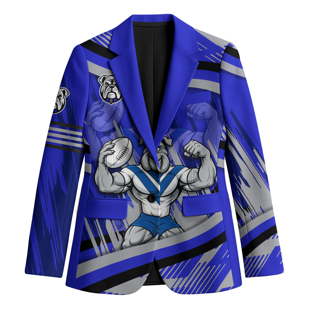 Bulldogs Rugby Mascot Blazer Fierce Athlete Graphic in Sports Style