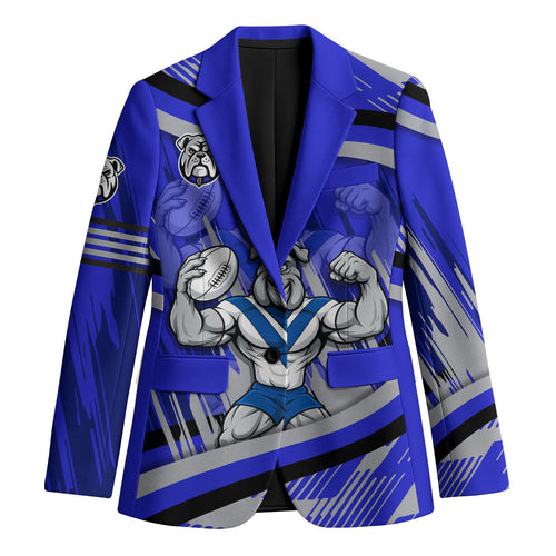 Bulldogs Rugby Mascot Blazer Fierce Athlete Graphic in Sports Style