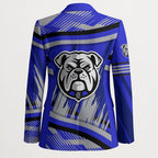 Bulldogs Rugby Mascot Blazer Fierce Athlete Graphic in Sports Style