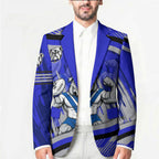 Bulldogs Rugby Mascot Blazer Fierce Athlete Graphic in Sports Style
