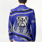 Bulldogs Rugby Mascot Blazer Fierce Athlete Graphic in Sports Style