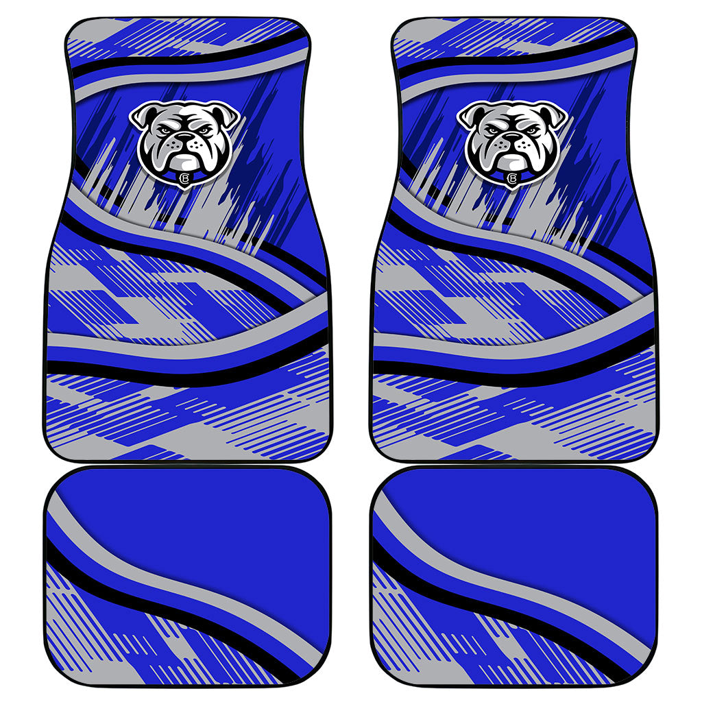 Bulldogs Rugby Mascot Car Mats Fierce Athlete Graphic in Sports Style