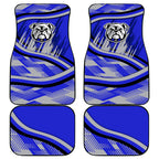 Bulldogs Rugby Mascot Car Mats Fierce Athlete Graphic in Sports Style