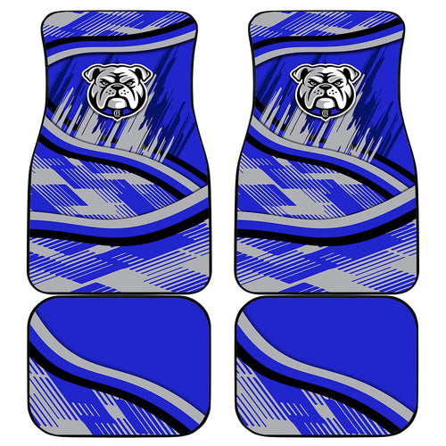 Bulldogs Rugby Mascot Car Mats Fierce Athlete Graphic in Sports Style