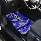 Bulldogs Rugby Mascot Car Mats Fierce Athlete Graphic in Sports Style