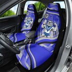 Bulldogs Rugby Mascot Car Seat Cover Fierce Athlete Graphic in Sports Style