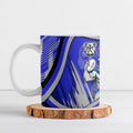 Bulldogs Rugby Mascot Ceramic Mug Fierce Athlete Graphic in Sports Style