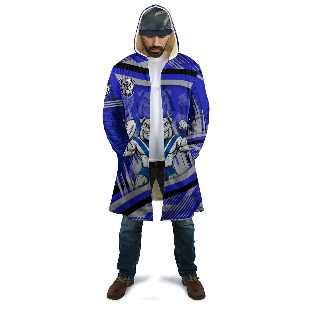 Bulldogs Rugby Mascot Cloak Fierce Athlete Graphic in Sports Style