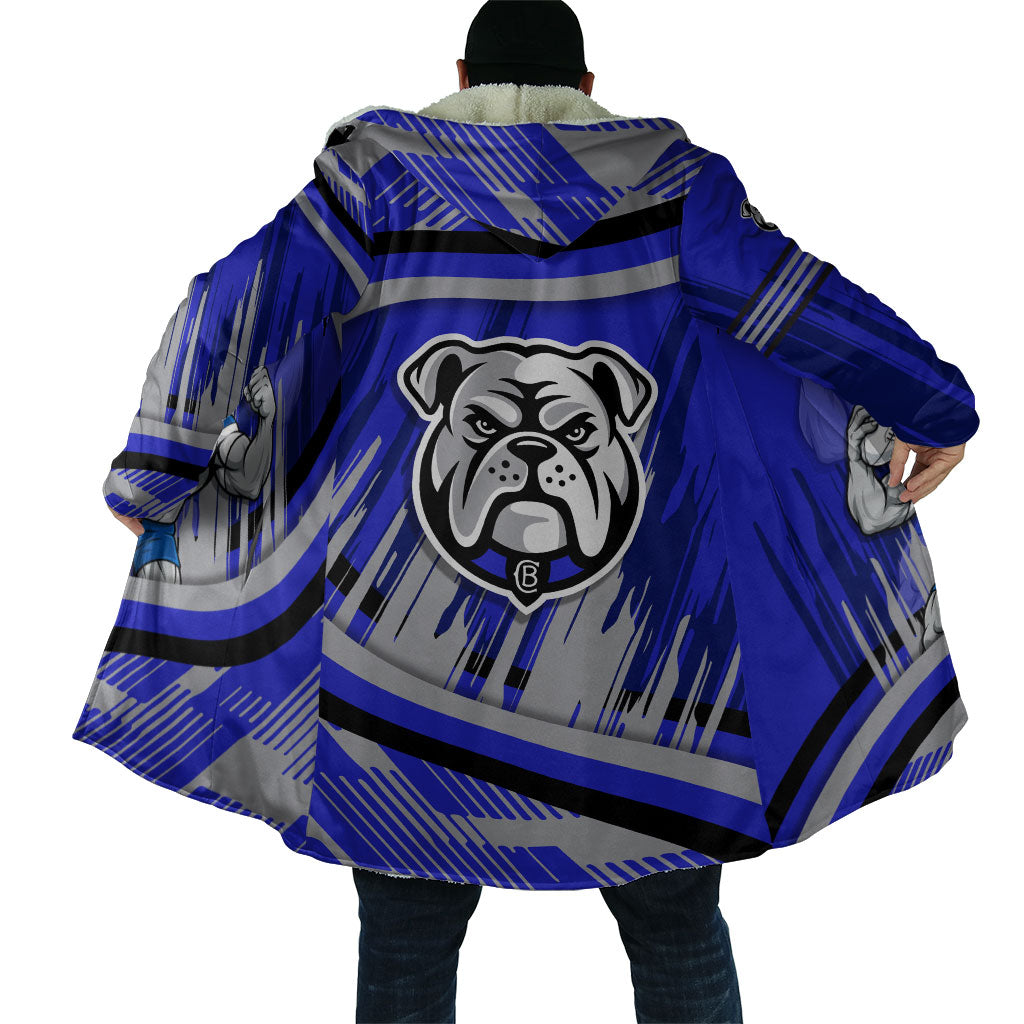 Bulldogs Rugby Mascot Cloak Fierce Athlete Graphic in Sports Style