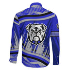 Bulldogs Rugby Mascot Family Matching Puletasi and Hawaiian Shirt Fierce Athlete Graphic in Sports Style