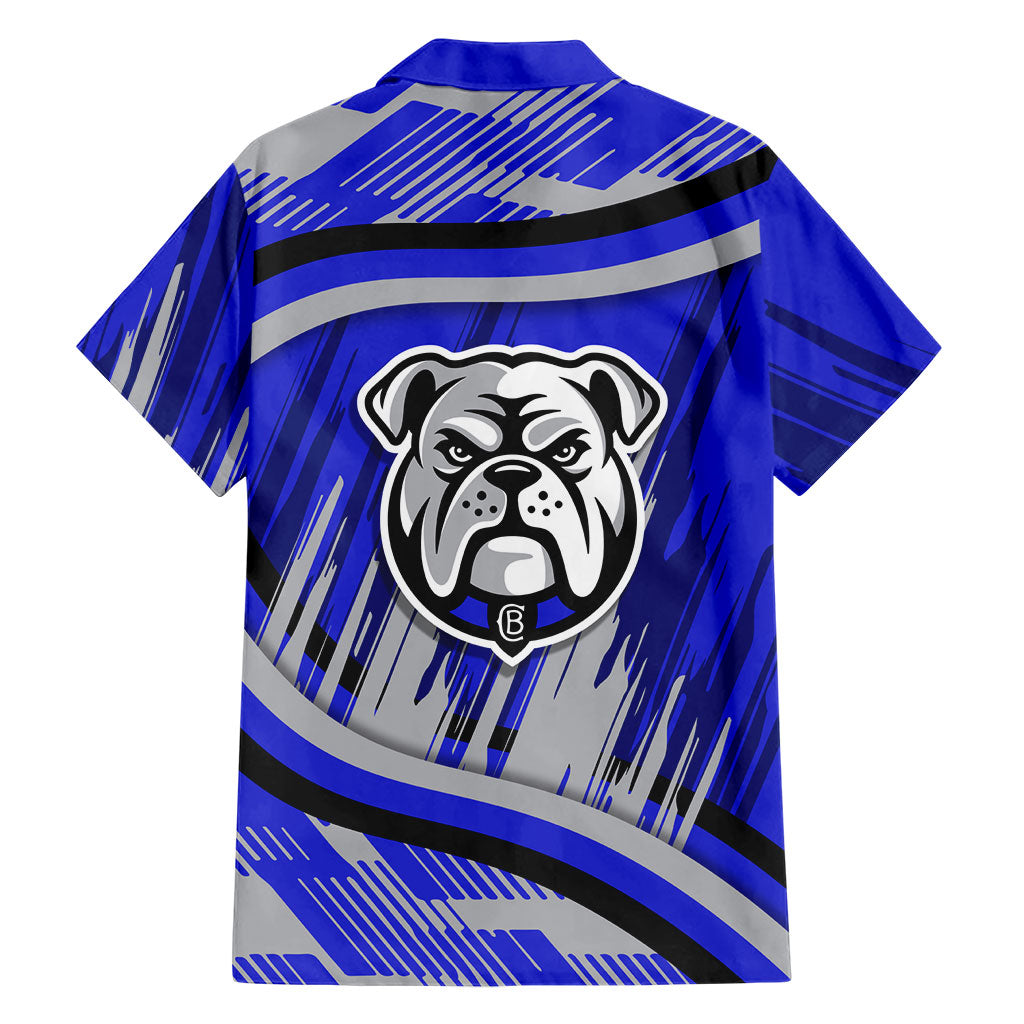 Bulldogs Rugby Mascot Family Matching Tank Maxi Dress and Hawaiian Shirt Fierce Athlete Graphic in Sports Style