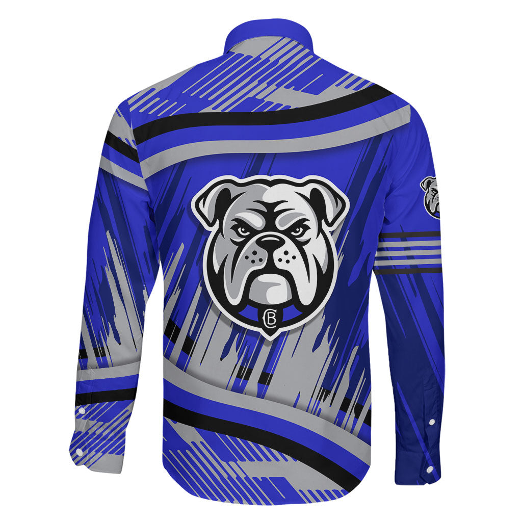 Bulldogs Rugby Mascot Family Matching Tank Maxi Dress and Hawaiian Shirt Fierce Athlete Graphic in Sports Style