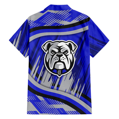 Bulldogs Rugby Mascot Hawaiian Shirt Fierce Athlete Graphic in Sports Style
