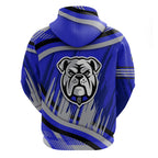 Bulldogs Rugby Mascot Hoodie Fierce Athlete Graphic in Sports Style