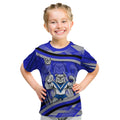 Bulldogs Rugby Mascot Kid T Shirt Fierce Athlete Graphic in Sports Style