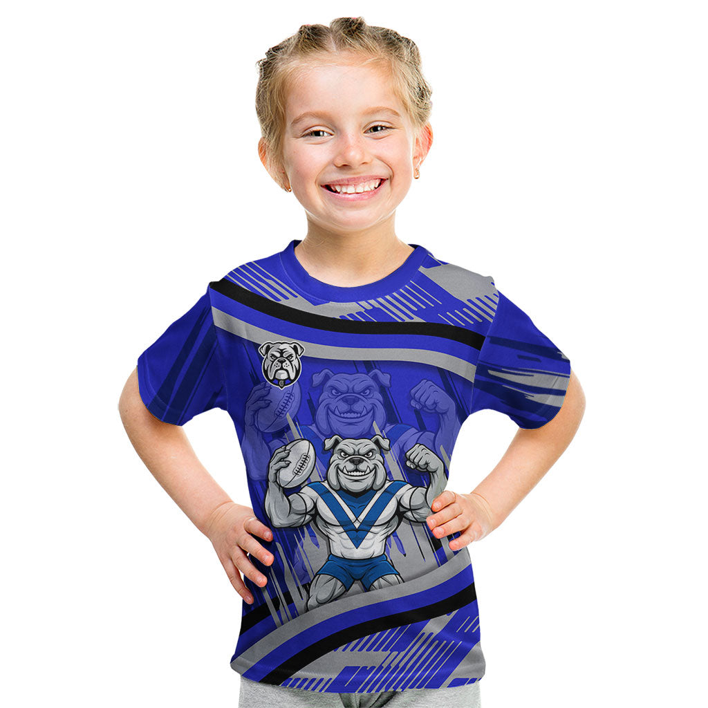 Bulldogs Rugby Mascot Kid T Shirt Fierce Athlete Graphic in Sports Style