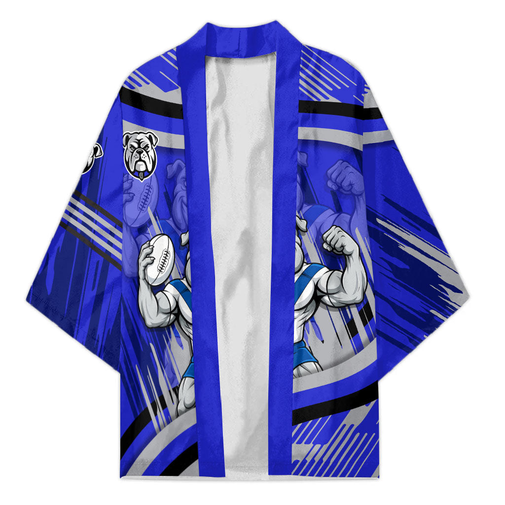 Bulldogs Rugby Mascot Kimono Fierce Athlete Graphic in Sports Style