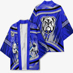 Bulldogs Rugby Mascot Kimono Fierce Athlete Graphic in Sports Style