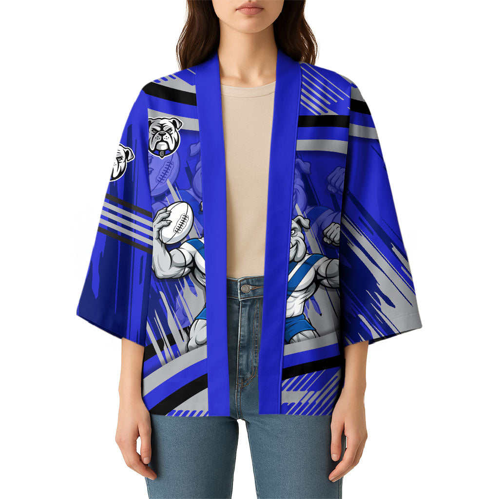 Bulldogs Rugby Mascot Kimono Fierce Athlete Graphic in Sports Style