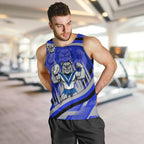 Bulldogs Rugby Mascot Men Tank Top Fierce Athlete Graphic in Sports Style