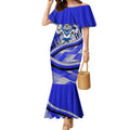 Bulldogs Rugby Mascot Mermaid Dress Fierce Athlete Graphic in Sports Style