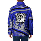 Bulldogs Rugby Mascot Padded Jacket Fierce Athlete Graphic in Sports Style