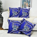 Bulldogs Rugby Mascot Pillow Cover Fierce Athlete Graphic in Sports Style