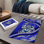 Bulldogs Rugby Mascot Puzzle Fierce Athlete Graphic in Sports Style