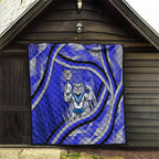 Bulldogs Rugby Mascot Quilt Fierce Athlete Graphic in Sports Style