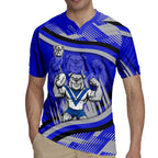 Bulldogs Rugby Mascot Rugby Jersey Fierce Athlete Graphic in Sports Style