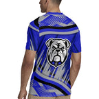 Bulldogs Rugby Mascot Rugby Jersey Fierce Athlete Graphic in Sports Style